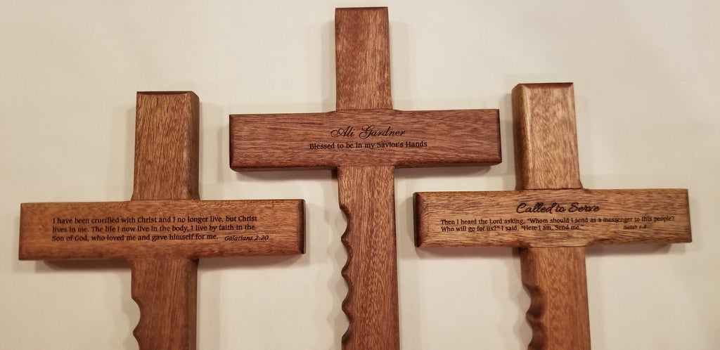 Our personalized Christian cross will be a lifetime keepsake for the recipient.  This beautiful religious cross is 12